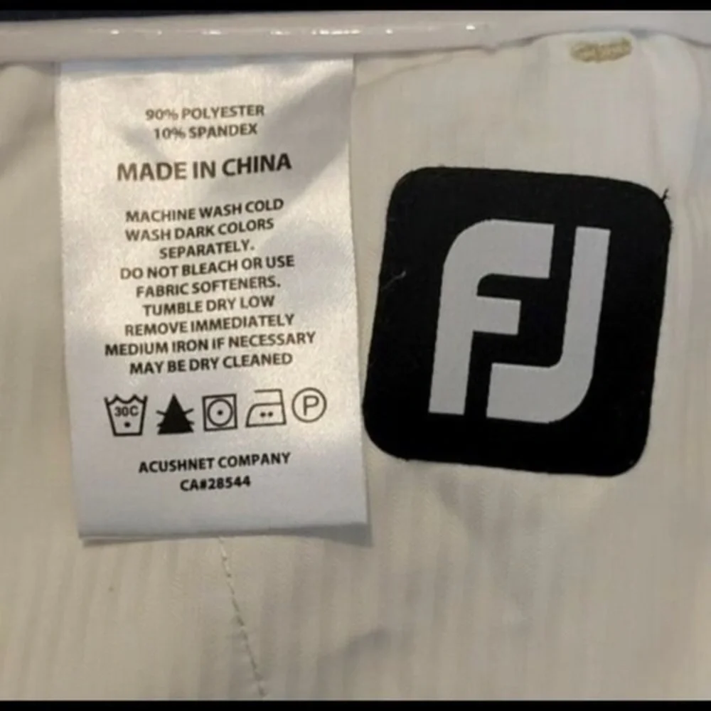 Men's FootJoy FJ Khaki Beige Tan Performance Stretch Golf Pants Size 38x30